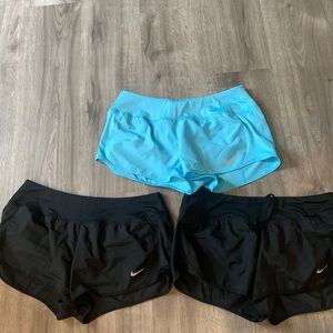 3 pair ~ Nike Dri Fit Running Shorts - Size Medium